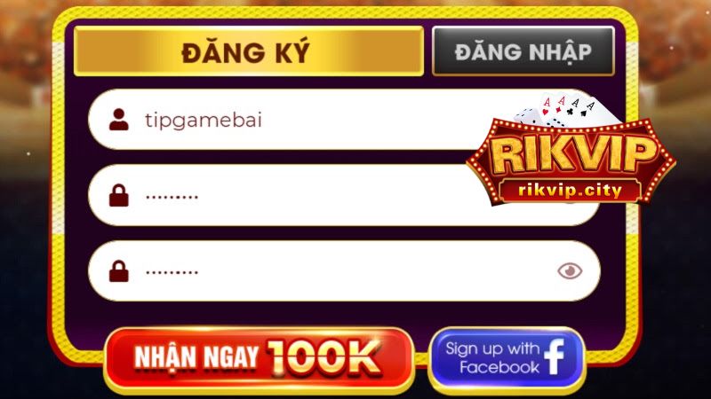 RikVIP - đăng ký tài khoản dễ dàng, nhận quà hấp dẫn.