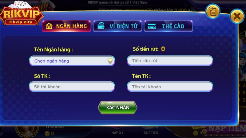 Rút tiền nhanh chóng, thủ tục gọn lẹ
