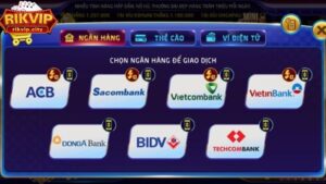 Hỗ trợ giao dịch rút tiền RikVIP nhiều hình thức