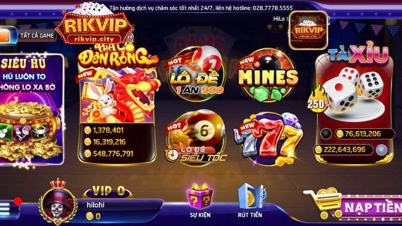 Sun Rồng RikVIP sở hữu nhiều tính năng nổi bật đặc biệt thu hút hàng triệu người chơi.