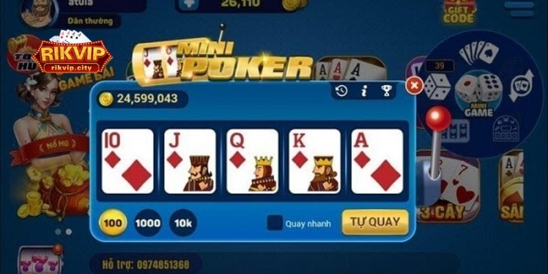 Tìm hiểu về Mini Game Poker của RikVIP