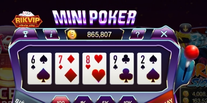 Chiến lược nâng cao khi chơi Mini Game Poker RikVIP